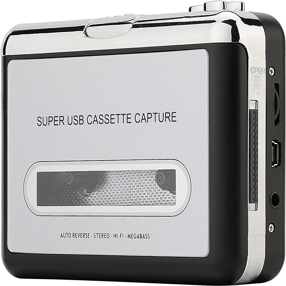 Cassette to Mp3 Converter Tape to MP3 Player, Cassette Recorder to PC MP3 CD Converter Capture Digital Audio Music Player - 110 * 85 * 30mm