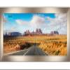 Poster Palooza 40x14 Contemporary Pewter Complete Wood Panoramic Frame with UV Acrylic Plexiglass, Foam Board Backing & Hardware Included view 1