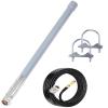 Bingfu Outdoor WiFi Antenna 5dbi RP-SMA/SMA Male Dual Band 2.4ghz 5ghz High Gain Omnidirectional Antennas for Wireless Security IP Camera WiFi Router Video Surveillance Monitor view 1