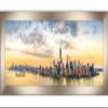 Poster Palooza 32x10 Contemporary Pewter Complete Wood Panoramic Frame with UV Acrylic Plexiglass, Foam Board Backing & Hardware Included view 4