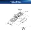 Heyiarbeit 5mm(0.2") Rigid Pipe Strap, 2 Holes Tube Straps 304 Stainless Steel Tension Tube Clip Clamp Silver Tone 20PCS view 2