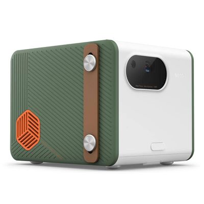 BenQ GS50 1080p Wireless Outdoor Projector | Extra Bass Bluetooth Speaker | IPX2 Splash & Drop Resistant | WiFi | Android TV | AirPlay | Auto Focus | 2D Keystone | HDMI | USB-C (Renewed)