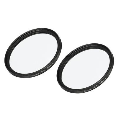 MECCANIXITY UV Lens Filters, 52mm Slim Frame Multi-Coated Protective Lenses Filter for Camera Photography Accessories, Pack of 2