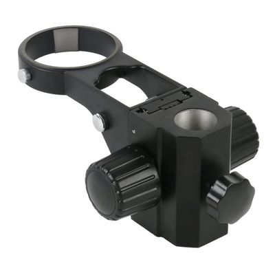 Microscope Kit Trinocular Binocular Stereo Microscope Stand, Platform Table Worktable Base Microscope Lens Adapters (Color : 25mm Holder Black)