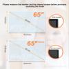 KIOP Out Blue Light Anti Glare Anti Blue Light Multi-Function Screen Protector for 65 Inch Multi-Function Matte TV Screen Protector Film,Protection Eyes,Guard Against Radiation,65" Narrow view 3