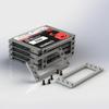 2.5 inch PC SSD HDD Cages Bracket Solid State Drive Frame Multi Layer Box Stacking External HD Cabinet Docking Station Base SATA PATA Computer Hard Disk Rack Metal 4-Bay Mounting Bracket Silver view 2