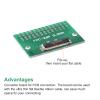 MECCANIXITY FPC FFC PCB Converter Board 26P 0.5mm on Socket Side, Back 1.0mm, to DIP 2.54mm for LCD 3D Printer Camera DVD TV Laptop Pack of 2 view 4