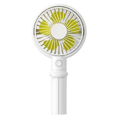 DFDFSFG Small Mini Fan,Handheld & Desk Fan,Portable Cooling Fan with Hidden Base,USB Folding Small Fan for Home,Office,School,Outdoor Strong Airflow (Color : White, Size : 2000mAh)