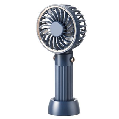 DFDFSFG Small Handheld/Desk/Neck Fan,3 in 1 Mini Fan,3 Speed Adjustable & USB Rechargeable Cooling Fan,Small Fan for Outdoor Activity Strong Airflow (Color : Blue)