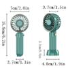 DFDFSFG Small Handheld/Desk/Neck Fan,3 in 1 Mini Fan,3 Speed Adjustable & USB Rechargeable Cooling Fan,Small Fan for Outdoor Activity Strong Airflow (Color : Blue) view 2