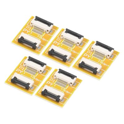 MECCANIXITY FFC FPC Extension Board PCB Extend Zip HDD Connector 10 Pin 0.5mm Pitch Single Side for LCD 3D Printer Camera DVD TV Laptop Pack of 5