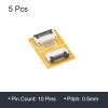 MECCANIXITY FFC FPC Extension Board PCB Extend Zip HDD Connector 10 Pin 0.5mm Pitch Single Side for LCD 3D Printer Camera DVD TV Laptop Pack of 5 view 3