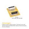 MECCANIXITY FFC FPC Extension Board PCB Extend Zip HDD Connector 10 Pin 0.5mm Pitch Single Side for LCD 3D Printer Camera DVD TV Laptop Pack of 5 view 4