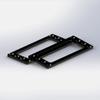 2.5 inch PC SSD HDD Cages Bracket Solid State Drive Frame Multi Layer Box Stacking External HD Cabinet Docking Station Base SATA PATA Computer Hard Disk Rack Metal 4-Bay Mounting Bracket Black view 3