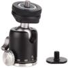 Flamesio 360 Degree Aluminum Alloy Body Rotating Swivel Mini Tripod Ball Head with 1/4" Screw Thread Base Mount for Lighter DSLR Camera Camcorder LED Light Bracket Hiking HTC Vive (Black) view 1