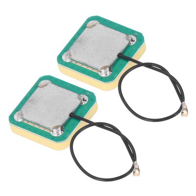 2Pcs 28dB High Gain Active Antenna Ceramic Patch Internal Module Navigation Connector with Cable Navigation Antenna Built in Active Antenna
