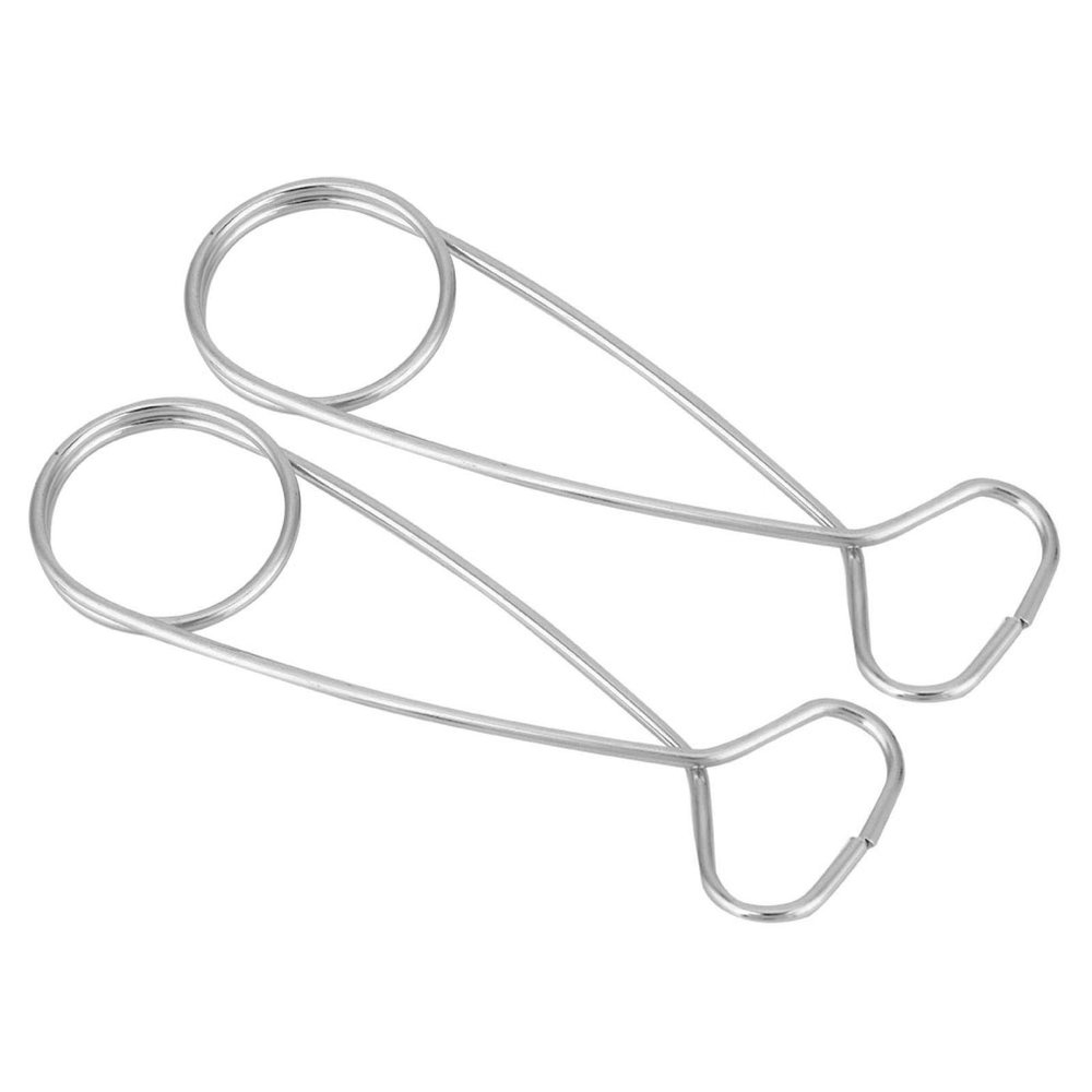 Dpofirs Mouth Spreader, 2Pcs Stainless Steel Fish Mouth Jaw Spreaders Easy Hanging Hook Rack for Cooker Water Bottle Camp Travel Outdoor