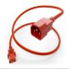 UNC 7ft PDU Power Cable C13 to C14 15amp 14AWG SJT Jacket UL Listed, Red, 7 Foot view 1