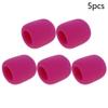 Heyiarbeit 5pcs Microphone Cover Sponge Foam Mic Cover Handheld Microphone Windscreen Shield Protection Micro Foam Filter for KTV Broadcasting Pink view 2