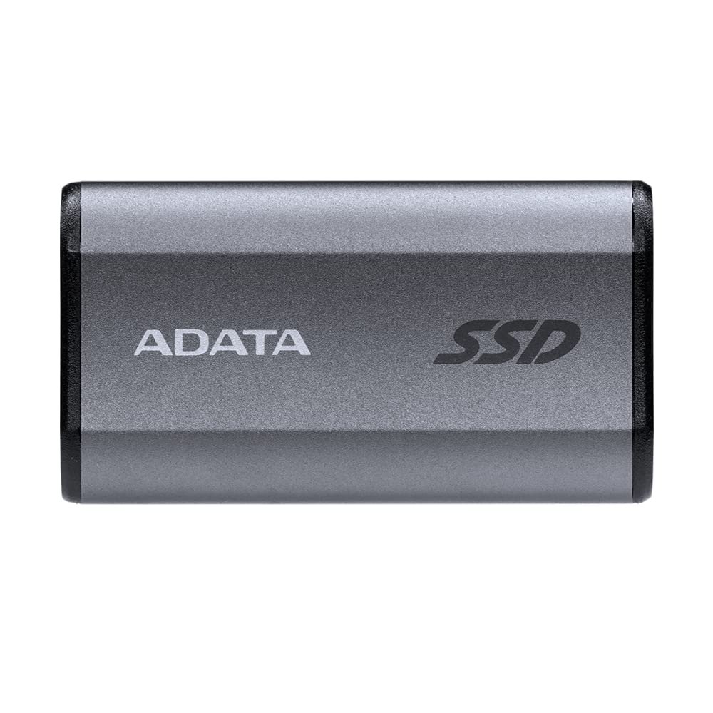 ADATA SE880 - 500GB Portable External SSD - Secure & Fast Data Transmission - Safe Data Storage - Compact & Lightweight - Supports Latest Gaming Consoles - USB-C Port - Titanium - AELI-SE880-500GCGY