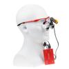 2.5X Binocular Loupes 420mm Optical Glasses +5W LED Headlight Lamp with Filter + Aluminum Box DY-008 (Red) view 3