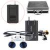2.5X Binocular Loupes 420mm Optical Glasses +5W LED Headlight Lamp with Filter + Aluminum Box DY-008 (Black) view 2
