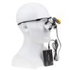 2.5X Binocular Loupes 420mm Optical Glasses +5W LED Headlight Lamp with Filter + Aluminum Box DY-008 (Black) view 3