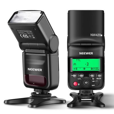 NEEWER NW420-C Mini TTL Speedlite Flash 2.4G Master Slave Mode GN36 HSS Speedlight Compatible with Canon Cameras R6 R5 R3 R M6 850D 800D 760D 750D 650D 600D 7D Mark II 7D 6D Mark II 6D 5D Mark IV/III
