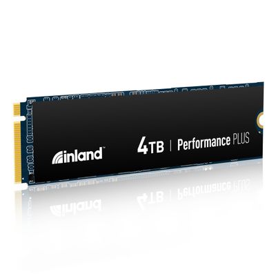 INLAND 4TB Performance Plus NVMe Internal Gaming SSD Solid State Drive Optimized for PS5 - Gen4 PCIe, M.2 2280, DRAM Cache, 176-Layer TLC 3D NAND Flash, Up to 7200MB/s