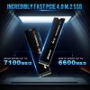 INLAND 4TB Performance Plus NVMe Internal Gaming SSD Solid State Drive Optimized for PS5 - Gen4 PCIe, M.2 2280, DRAM Cache, 176-Layer TLC 3D NAND Flash, Up to 7200MB/s view 2