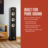 Polk Signature Elite ES60 Tower Speaker, Stunning Black & Elite ES35 Slim Center Channel Speaker, 1" Tweeter & (6) 3" Woofers, Dual Power Port, Stunning Black view 4