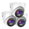 ANNKE 3PCS 4MP F1.0 Ture Color Night Vision PoE IP Camera, H265+ Turret Security Camera Outdoor, IP67 Waterproof and Smart Motion Detection, Metal Housing, Remote Access, Alerts, NC400 view 1