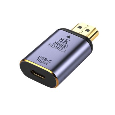 chenyang USB-C Type C Female Source Input to HDMI 2.1 Male Output HDTV Adapter 8K@60hz 4K@120hz for Tablet & Phone & Laptop