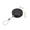 MECCANIXITY Round Retractable Cable Locks with Self-Adhesive, Remote Control Security Lock Anti-Lost Rope Hardware Cable Lock 600g Tensile Force Black Pack of 2 view 2