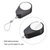 MECCANIXITY Retractable Cable Lock with Self-Adhesive, Remote Control Security Lock Anti-Lost Rope Hardware Cable Lock 600g Tensile Force Black view 3