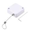 MECCANIXITY Retractable Cable Lock with Self-Adhesive, Remote Control Security Lock Anti-Lost Rope Hardware Cable Lock 200g Tensile Force White view 1