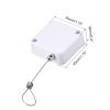 MECCANIXITY Retractable Cable Lock with Self-Adhesive, Remote Control Security Lock Anti-Lost Rope Hardware Cable Lock 200g Tensile Force White view 2