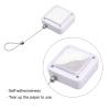 MECCANIXITY Retractable Cable Lock with Self-Adhesive, Remote Control Security Lock Anti-Lost Rope Hardware Cable Lock 200g Tensile Force White view 3