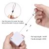 MECCANIXITY Retractable Cable Lock with Self-Adhesive, Remote Control Security Lock Anti-Lost Rope Hardware Cable Lock 200g Tensile Force White view 4