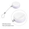 MECCANIXITY Round Retractable Cable Lock with Self-Adhesive, Remote Control Security Lock Anti-Lost Rope Hardware Cable Lock 600g Tensile Force White view 3