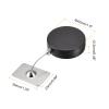 MECCANIXITY Retractable Cable Lock with Double-Sided Adhesive, Remote Control Lock Anti-Lost Rope Hardware Cable Lock 200g Tensile Force Black Pack of 2 view 2