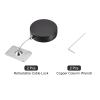 MECCANIXITY Retractable Cable Lock with Double-Sided Adhesive, Remote Control Lock Anti-Lost Rope Hardware Cable Lock 200g Tensile Force Black Pack of 2 view 3