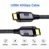 Chenyang USB4 Type C Cable 40Gbps with 100W Charging UHD 8K 5K 4K@60Hz USB4.0 Compatible with Thunderbolt3/4 1.2M view 2
