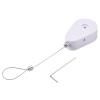 MECCANIXITY Retractable Cable Lock with Self-Adhesive, Remote Control Security Lock Anti-Lost Rope Hardware Cable Lock 600g Tensile Force White Pack of 2 view 1