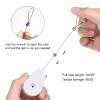 MECCANIXITY Retractable Cable Lock with Self-Adhesive, Remote Control Security Lock Anti-Lost Rope Hardware Cable Lock 600g Tensile Force White Pack of 2 view 4