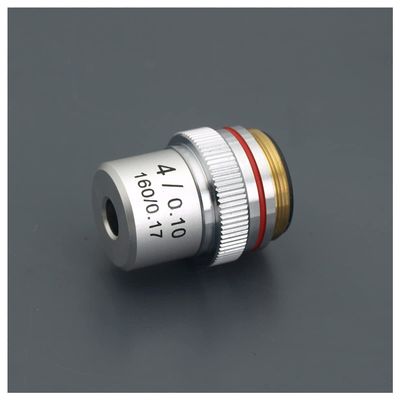 TYZK Microscope Kit 4X 10X 20X 40X 60X 100X Microscope Objective Lens Parts Microscope Lens Adapters (Color : 4X)
