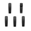 5PCS MB-133 Radio Belt Clip Compatible for Walkie Talkie A16 A25 F1000 F2000 F2100 F3400 F4400 F7010 F7040 F7020 M25 M37 M93D R30 BP-278 BP-279 BP284 BP287 BP293, Black view 1