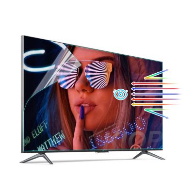 KIOP 65 Inch Out Blue Light Matte Film, Multi-Function TV Screen Protector,Narrow or Wide Frame, No Bubbles Fingerprints,Relieve Eye Strain,65 inch Narrow