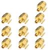 Eightwood 10pcs SMA Male Plug Solder Mount Connector Straight 50 Ohm for .086" RG405 Semi-Rigid Coax Cable view 2