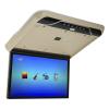 19in LCD 1080P Car Overhead Flip Down Monitor Full Viewing Ceiling HD Digital TV with Light Car Stereo Player MP5, IR FM USB 12V/24V(Beige) view 1